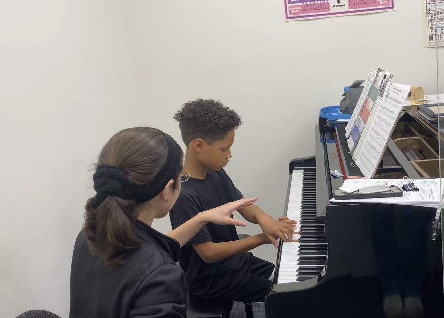 Piano lesson at ABA Music Studio